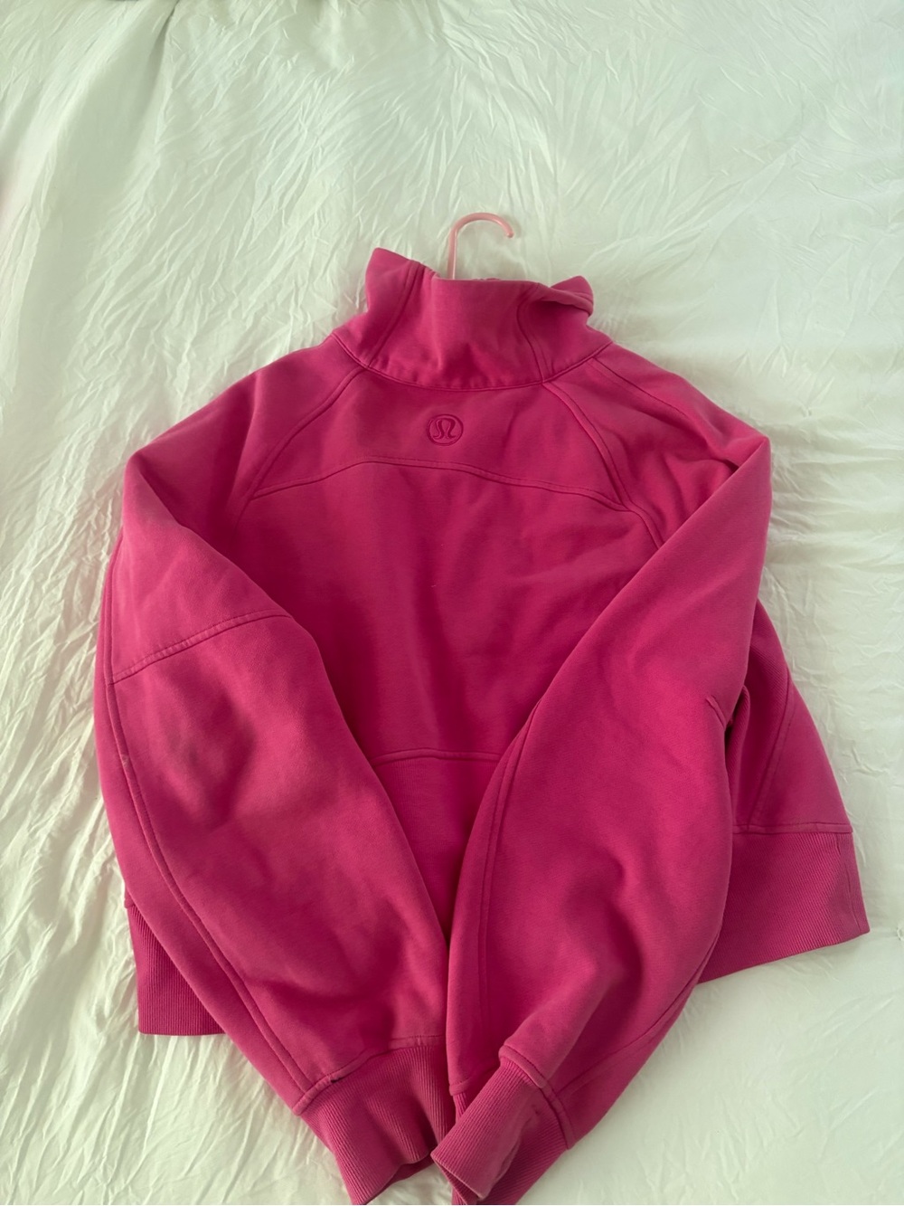 lululemon athletica Hot Pink Funnel Neck Teddy Jacket